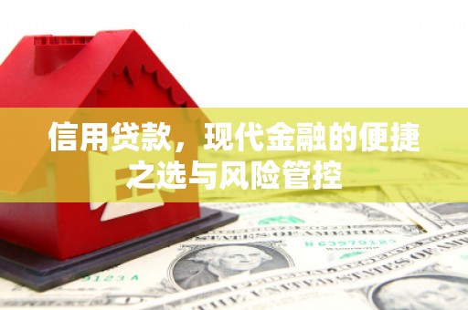 北关信用贷款，现代金融的便捷之选与风险管控