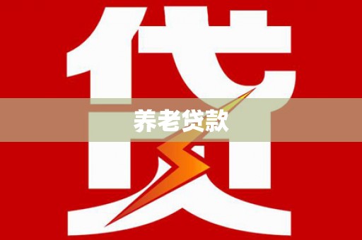 北关养老贷款