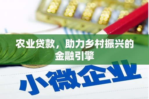 北关农业贷款，助力乡村振兴的金融引擎