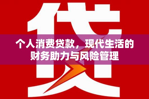北关个人消费贷款,现代生活的财务助力与风险管理 北关个人消费贷款,现代生活的财务助力与风险管理