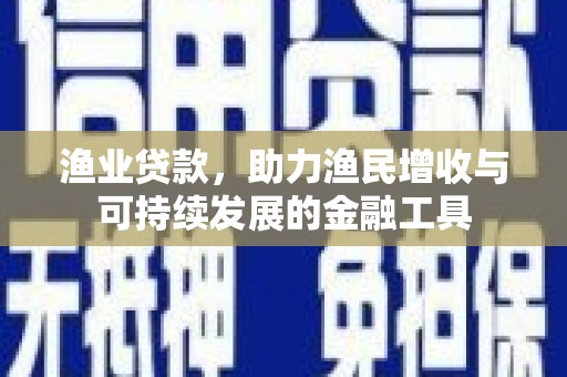 北关渔业贷款，助力渔民增收与可持续发展的金融工具
