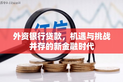 北关外资银行贷款，机遇与挑战并存的新金融时代