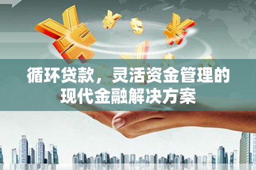 北关循环贷款，灵活资金管理的现代金融解决方案