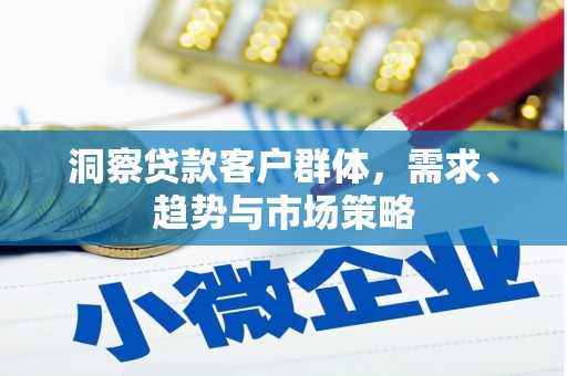 北关洞察贷款客户群体，需求、趋势与市场策略
