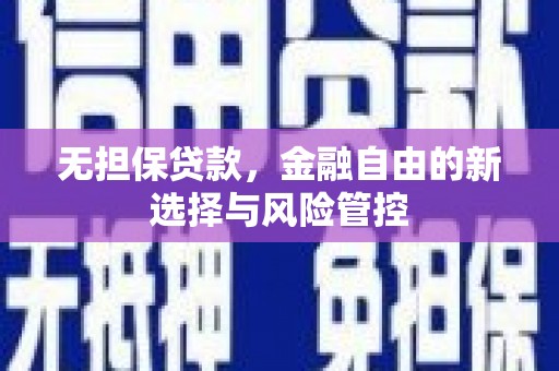 北关无担保贷款，金融自由的新选择与风险管控