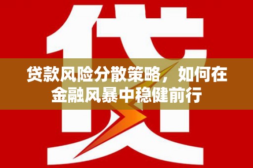 北关贷款风险分散策略，如何在金融风暴中稳健前行