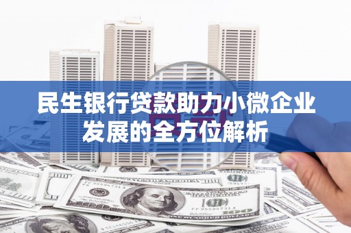 北关民生银行贷款助力小微企业发展的全方位解析