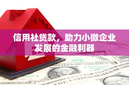 北关信用社贷款，助力小微企业发展的金融利器