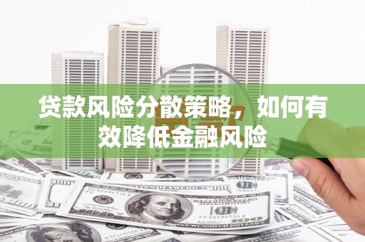 北关贷款风险分散策略，如何有效降低金融风险