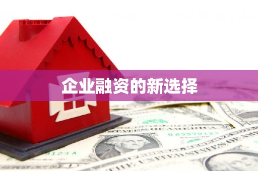 北关企业融资的新选择