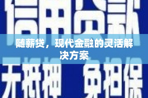 北关随薪贷，现代金融的灵活解决方案