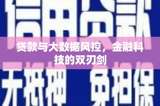 北关贷款与大数据风控，金融科技的双刃剑