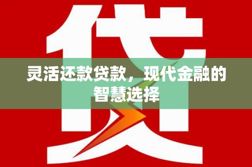 北关灵活还款贷款，现代金融的智慧选择