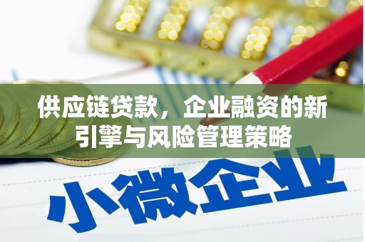 北关供应链贷款，企业融资的新引擎与风险管理策略