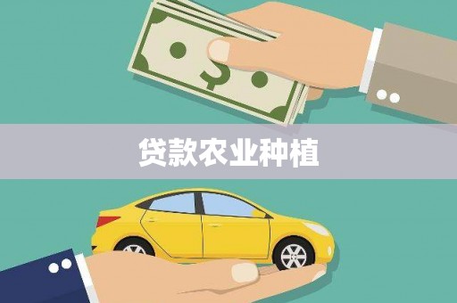 北关贷款农业种植