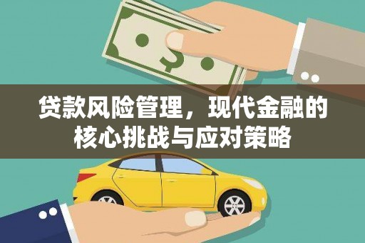 北关贷款风险管理，现代金融的核心挑战与应对策略