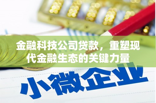 北关金融科技公司贷款，重塑现代金融生态的关键力量