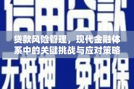 北关贷款风险管理，现代金融体系中的关键挑战与应对策略