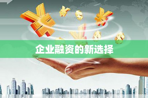 北关企业融资的新选择