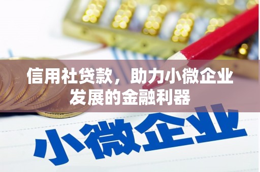 北关信用社贷款，助力小微企业发展的金融利器
