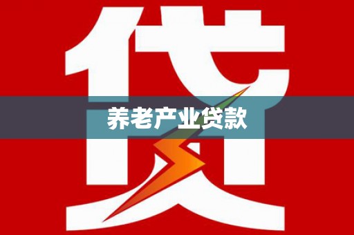 北关养老产业贷款