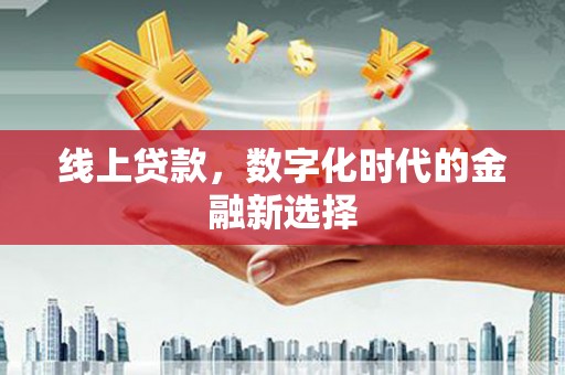 北关线上贷款，数字化时代的金融新选择