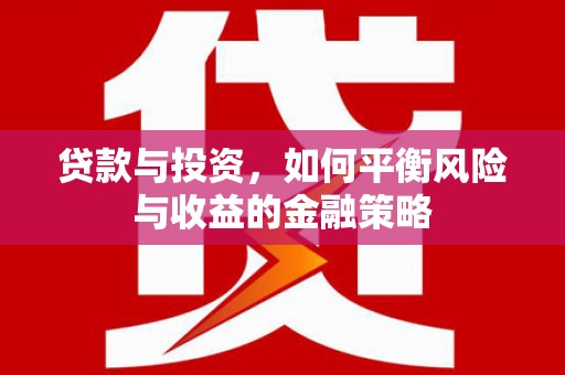 北关贷款与投资，如何平衡风险与收益的金融策略
