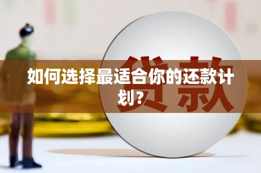 北关如何选择最适合你的还款计划？